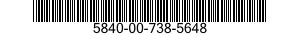 5840-00-738-5648  5840007385648 007385648