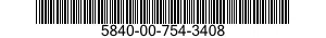 5840-00-754-3408  5840007543408 007543408