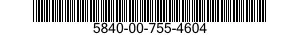 5840-00-755-4604  5840007554604 007554604