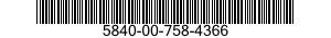 5840-00-758-4366  5840007584366 007584366