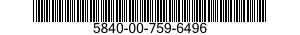 5840-00-759-6496  5840007596496 007596496