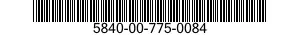 5840-00-775-0084  5840007750084 007750084