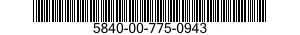 5840-00-775-0943  5840007750943 007750943