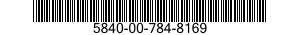 5840-00-784-8169  5840007848169 007848169