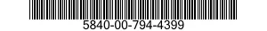 5840-00-794-4399  5840007944399 007944399