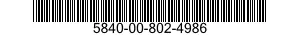 5840-00-802-4986  5840008024986 008024986