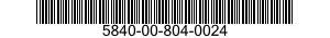 5840-00-804-0024  5840008040024 008040024