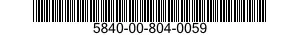 5840-00-804-0059  5840008040059 008040059