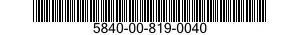 5840-00-819-0040  5840008190040 008190040