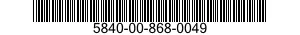 5840-00-868-0049  5840008680049 008680049