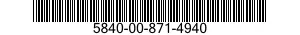 5840-00-871-4940  5840008714940 008714940