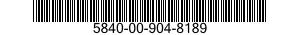 5840-00-904-8189  5840009048189 009048189
