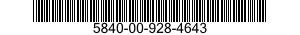 5840-00-928-4643  5840009284643 009284643
