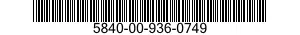5840-00-936-0749  5840009360749 009360749