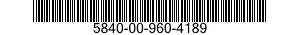 5840-00-960-4189  5840009604189 009604189