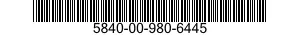 5840-00-980-6445  5840009806445 009806445