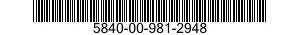 5840-00-981-2948  5840009812948 009812948