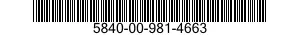 5840-00-981-4663  5840009814663 009814663