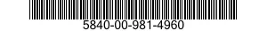 5840-00-981-4960  5840009814960 009814960