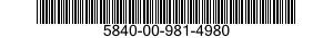 5840-00-981-4980  5840009814980 009814980