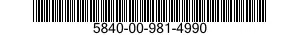 5840-00-981-4990  5840009814990 009814990