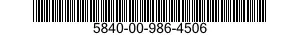 5840-00-986-4506  5840009864506 009864506