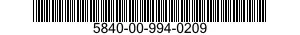 5840-00-994-0209  5840009940209 009940209