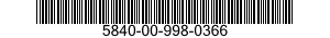 5840-00-998-0366  5840009980366 009980366
