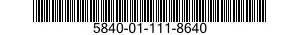 5840-01-111-8640  5840011118640 011118640