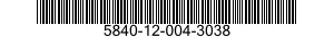 5840-12-004-3038 PIN 5840120043038 120043038