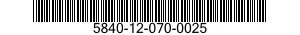 5840-12-070-0025 RADAR SET 5840120700025 120700025