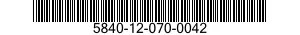 5840-12-070-0042  5840120700042 120700042