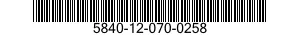 5840-12-070-0258  5840120700258 120700258