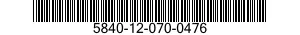 5840-12-070-0476  5840120700476 120700476