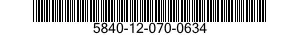 5840-12-070-0634  5840120700634 120700634