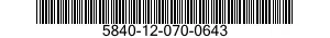5840-12-070-0643 RADAR SET SUBASSEMBLY 5840120700643 120700643