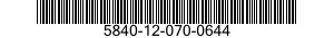 5840-12-070-0644  5840120700644 120700644