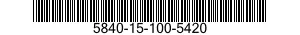 5840-15-100-5420 ELECTRONIC COMPONENTS ASSEMBLY 5840151005420 151005420