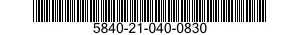 5840-21-040-0830  5840210400830 210400830