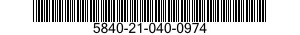 5840-21-040-0974  5840210400974 210400974