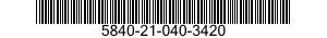5840-21-040-3420 BOLT,MACHINE 5840210403420 210403420
