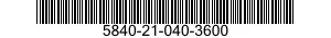5840-21-040-3600  5840210403600 210403600