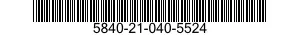 5840-21-040-5524  5840210405524 210405524