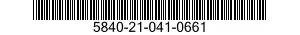 5840-21-041-0661 FILTER,LOW PASS 5840210410661 210410661