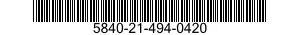 5840-21-494-0420  5840214940420 214940420