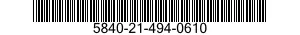 5840-21-494-0610  5840214940610 214940610