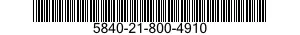 5840-21-800-4910 BEAM,STRUCTURAL 5840218004910 218004910