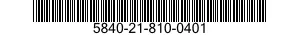 5840-21-810-0401  5840218100401 218100401