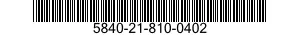 5840-21-810-0402  5840218100402 218100402