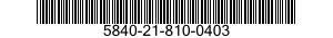 5840-21-810-0403  5840218100403 218100403